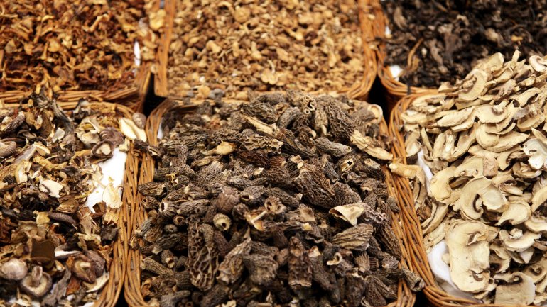 Lebensmittel mit Vitamin K: Getrocknete Pilze Lebensmittel mit Vitamin K: Getrocknete Pilze