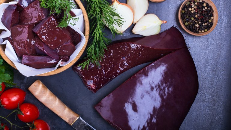 Lebensmittel mit Vitamin K: Leber Lebensmittel mit Vitamin K: Leber